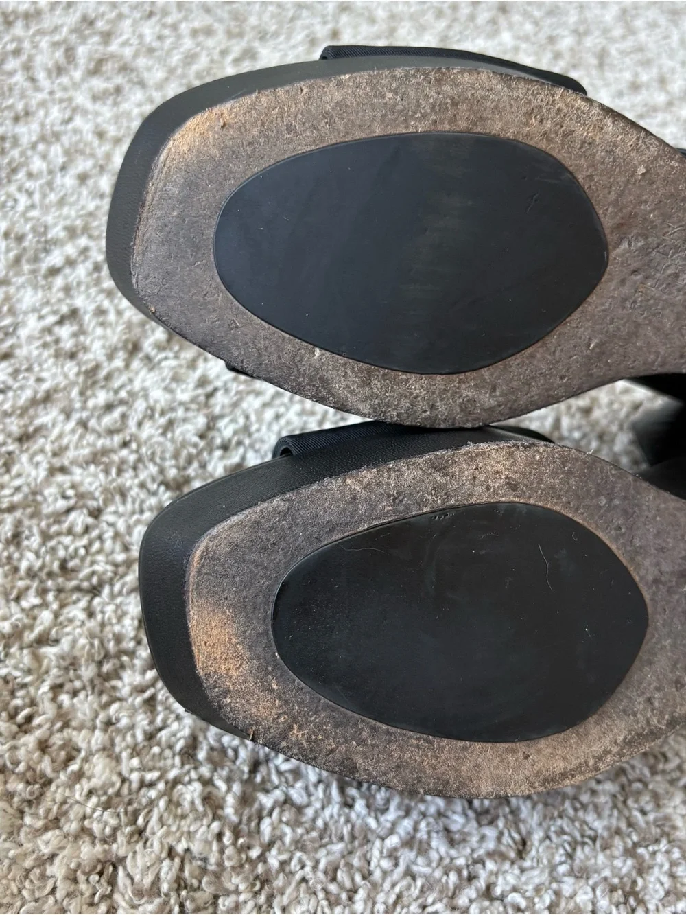 Eileen Fisher Women's Peep Toe Slingback Platform Heels in Black Size 10